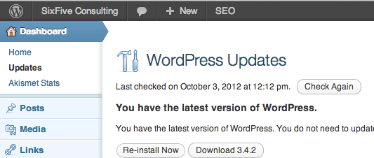 Wordpress needs FTP server details to do an upgrade